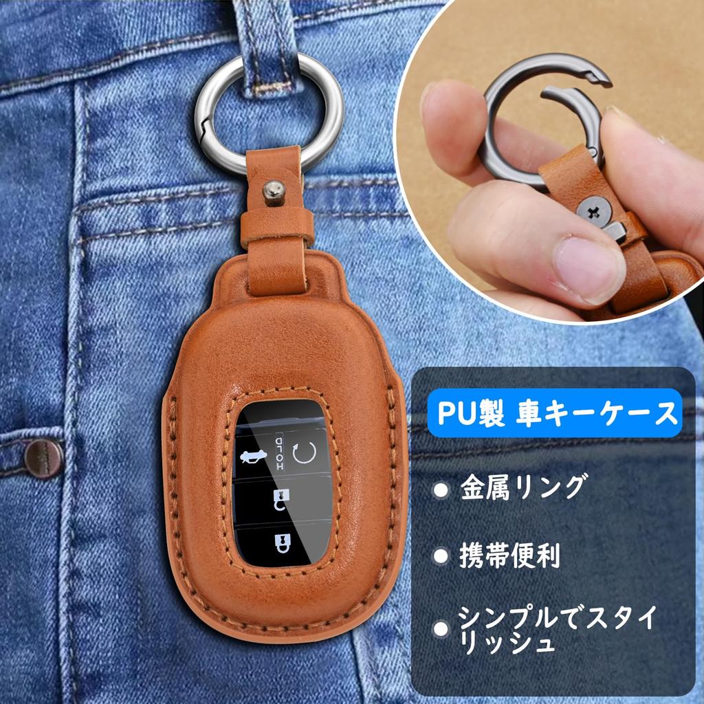 Compatible with Honda Smart Key Cover for New Vezel RV Stepwgn Civic Hatchback New JF5 and New Freed Type [Ysemco] Case/Key Series, Spada, FL1, ZR-V,