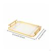 Desktop Tray Ribbed Serving Rounded Corners Home Organization Large