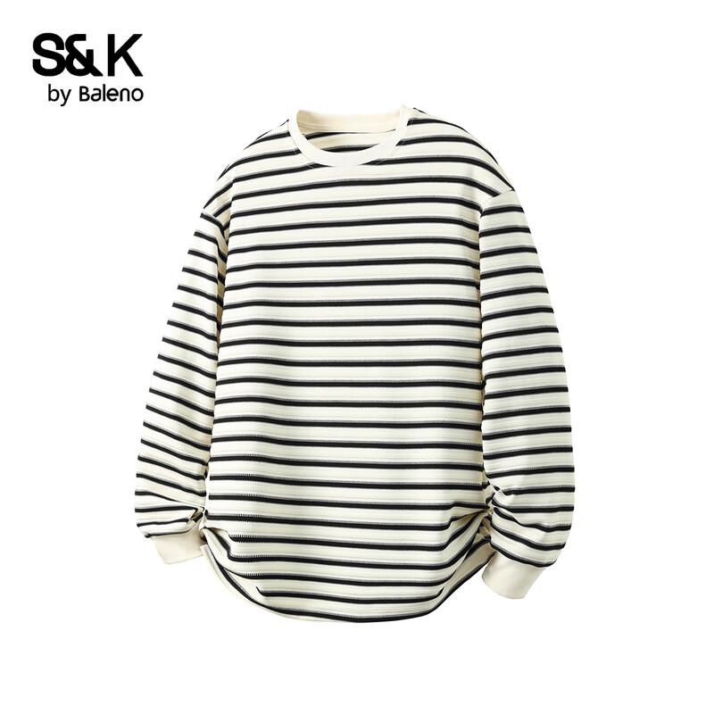 Baleno Men s S&K Striped Long Sleeve T-Shirt 2XL