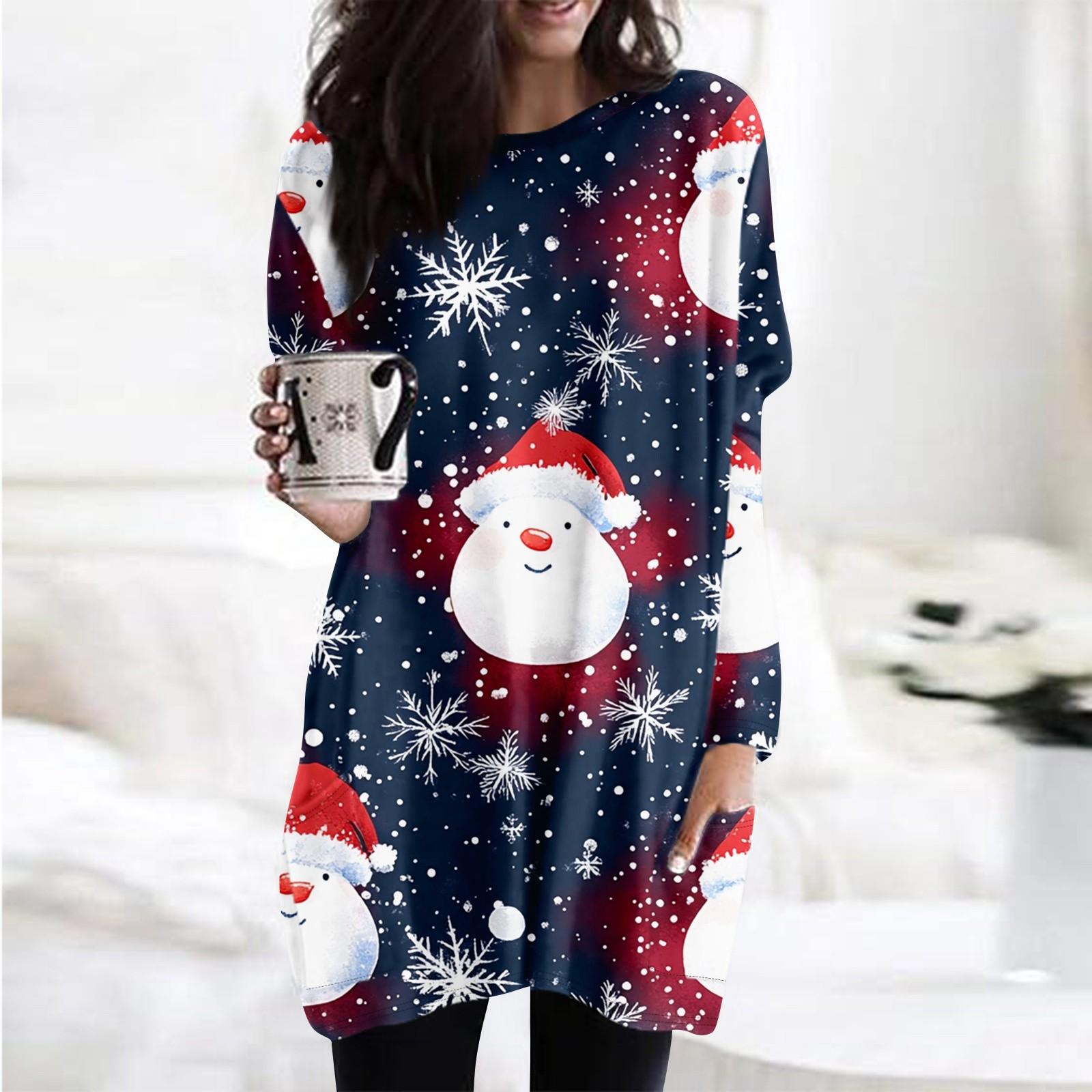 

Женская толстовка с круглым вырезом и принтом, платье-рубашка с длинными рукавами и принтом, пуловер свободного покроя, свободный крой, топы с карманами XL