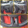 Interior Steering Wheel Cover Trim For Mustang Ford 15+ Accessories Carbon Fiber
