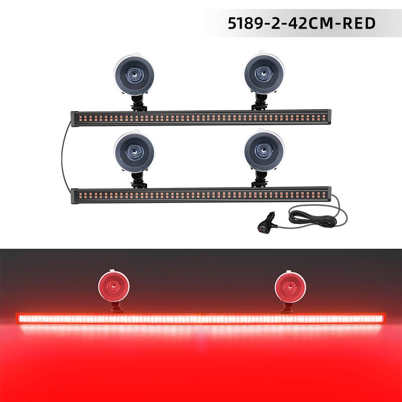 2PCS Car Strobe Lights 96LED Front Windshield Flash Emergency Lamp Bar for Car Suv Roof Top Strobe Warning Lights Assembly