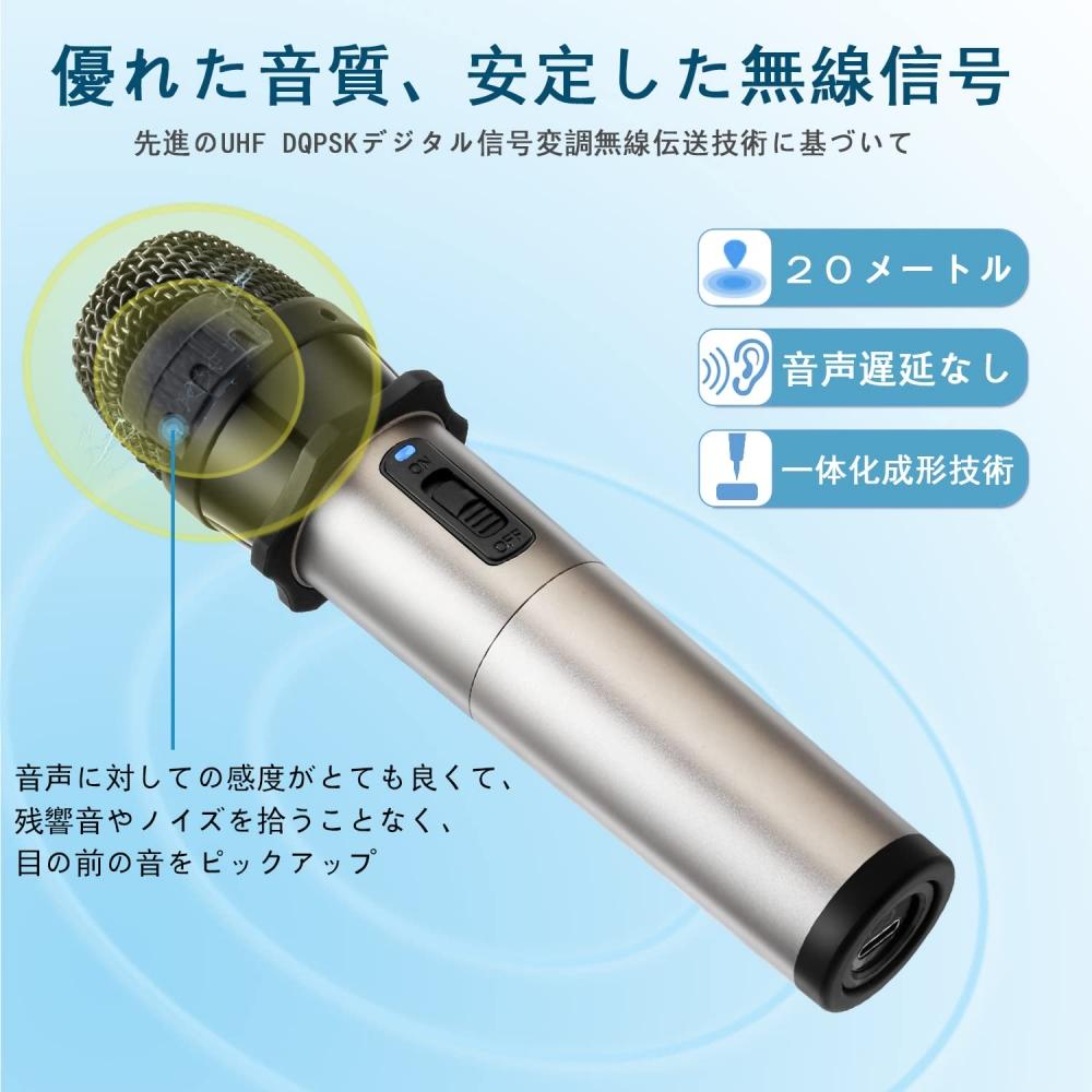 Wireless Microphone USB ALVOXCON Handheld Microphone UHF Condenser Microphone Wireless Compact Handheld Microphone ZOOM ComputerSpeakeriPhoneAndroid P