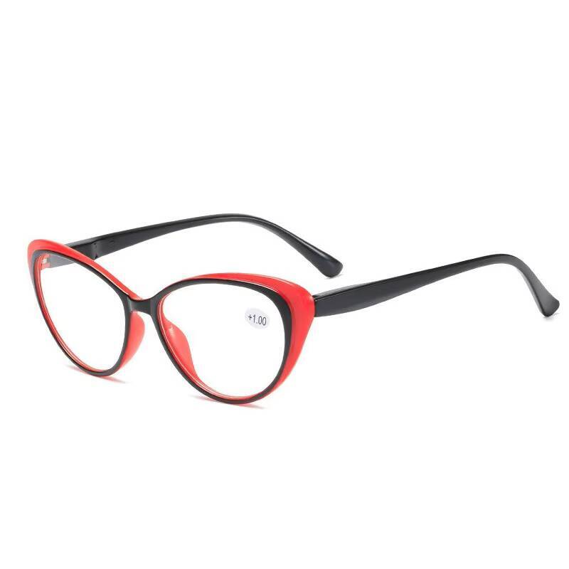 2026 High definition reading glasses with fashionable spring legs, red reading glasses for the elderly, and reading glasses