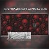 Dark Red Skull Horde Mouse Pad Gaming XL Custom Home Mousepad XXL Mechanical Keyboard Pad Carpet Natural Rubber Non-Slip