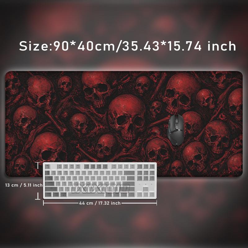 Dark Red Skull Horde Mouse Pad Gaming XL Custom Home Mousepad XXL Mechanical Keyboard Pad Carpet Natural Rubber Non-Slip
