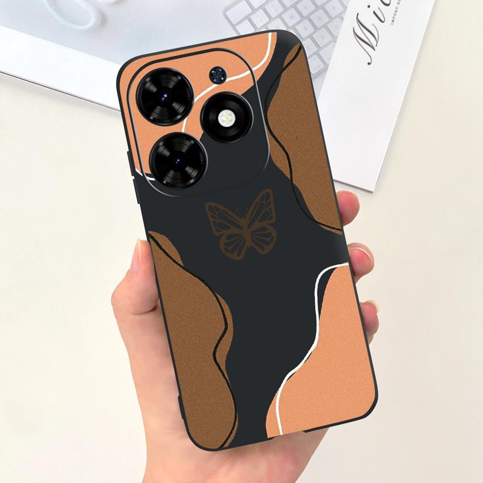 For Tecno Spark Go 2024 Case Cute Flower Love Pattern Candy Color Soft Silicon Slim Phone Back Cover For Spark Go (2024) BG6