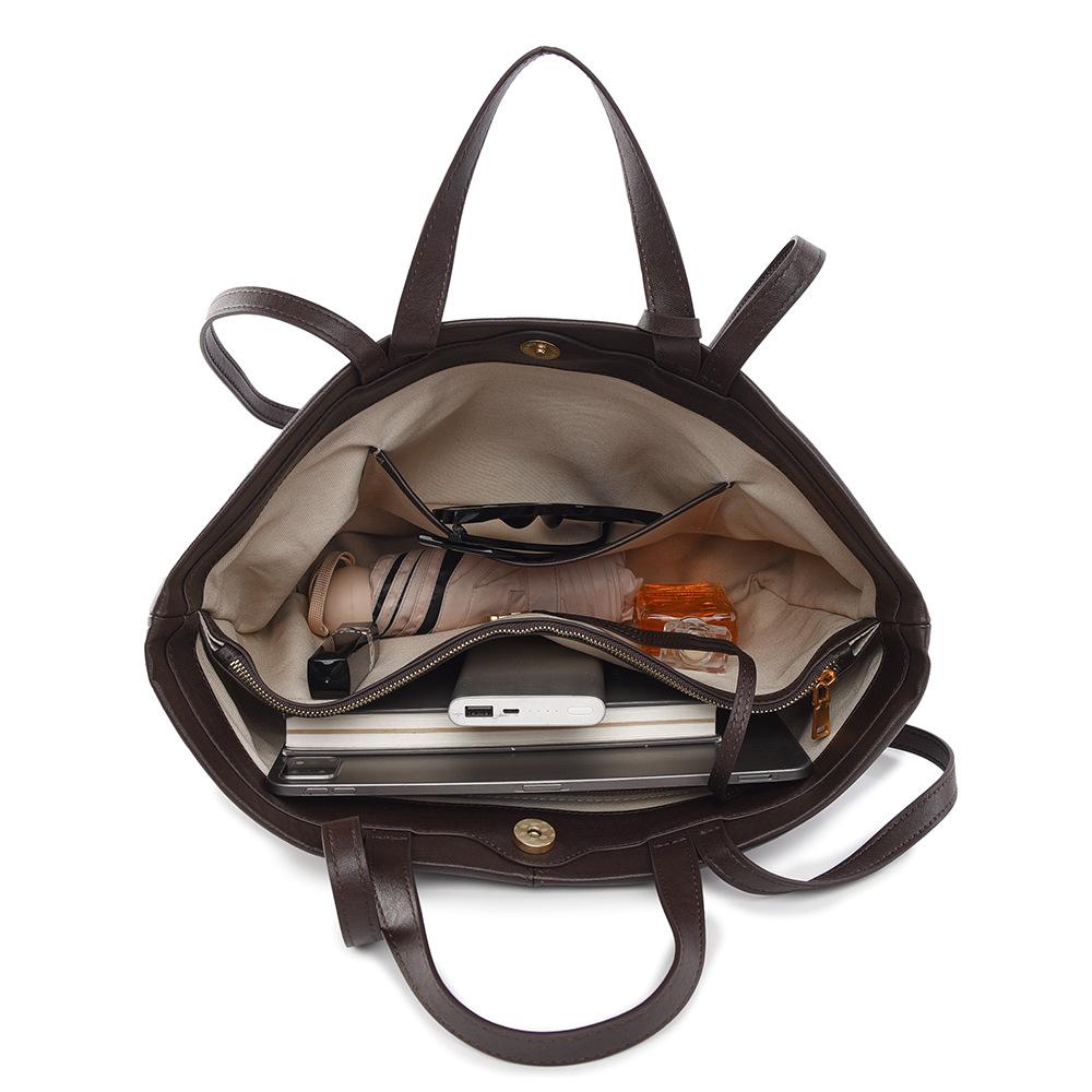 Single Shoulder Bag, New Commuter Women's Bag, Fashionable and Relaxed Women's Handbag, Retro Soft Leather Tote Bag