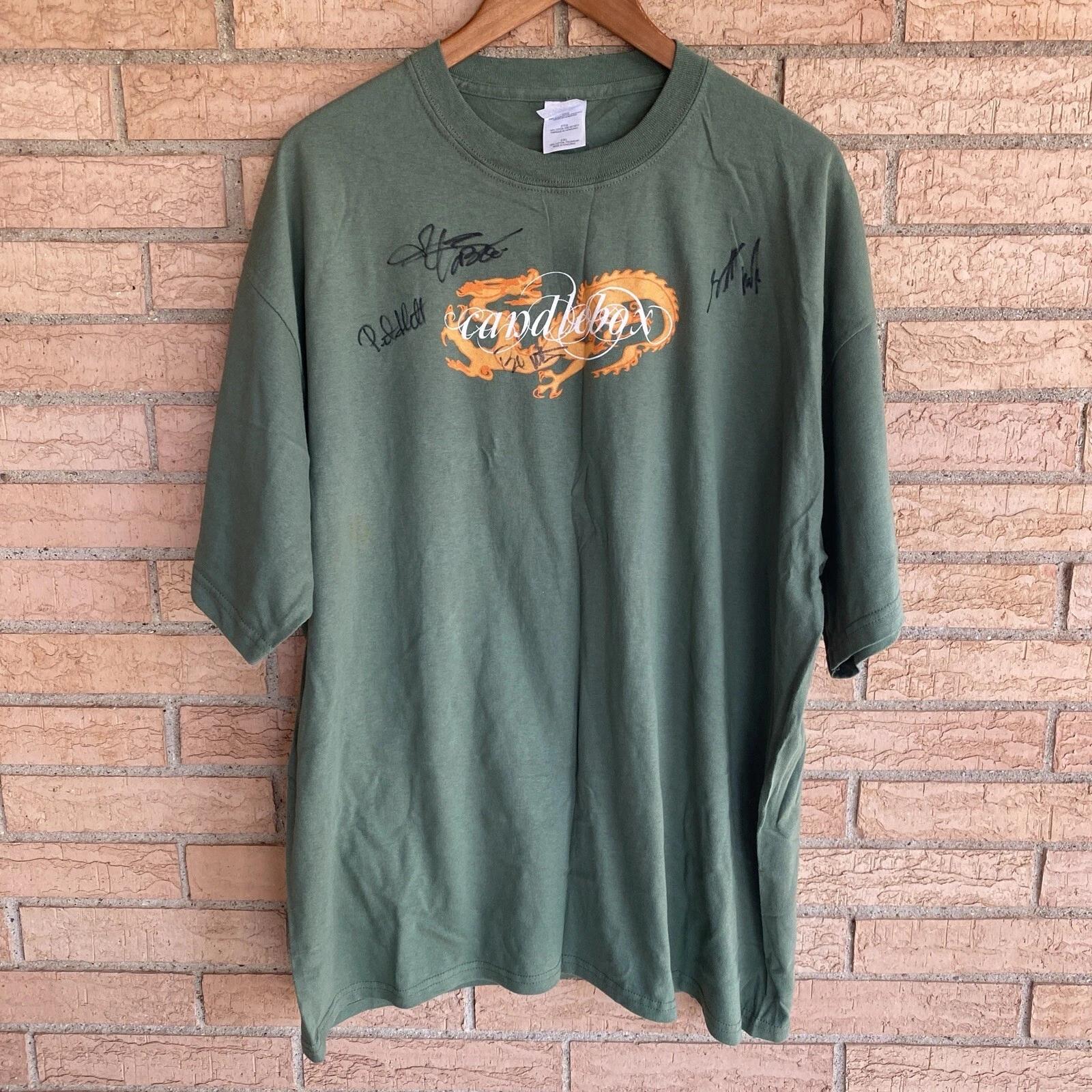Candlebox OG Members Autographed 2006 Summer Tour Band T-Shirt Size 2XL Rock 90s S