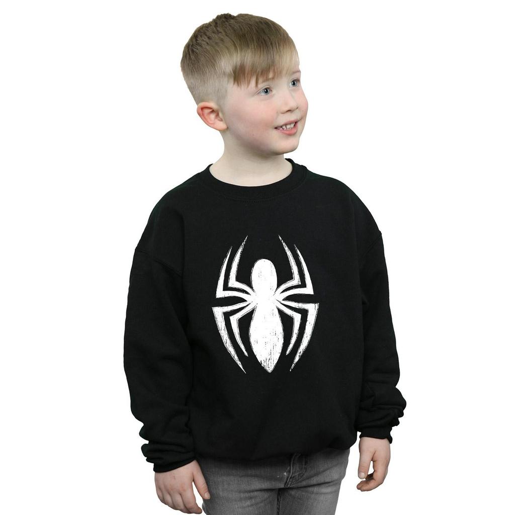 Marvel Boys Spider-Man Ultimate Spider Logo Sweatshirt