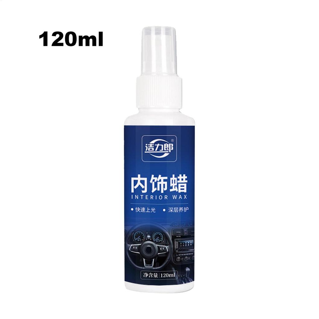 Car Cleaner 120ml Protectant Wax Truck Stain Remover For Interior Leather Carpet Upholstery Glass Fabric Trim Truck Car Home