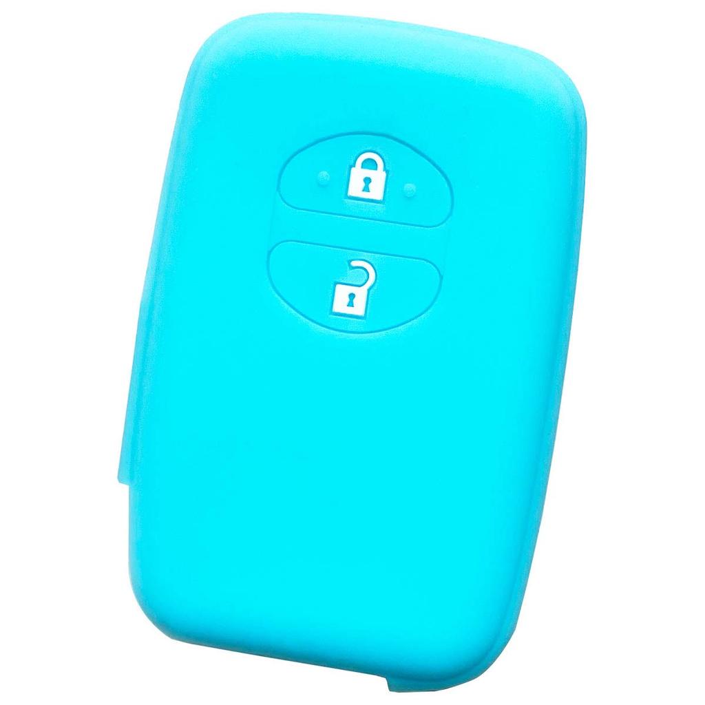 IKT Silicone Cover for Toyota Cars Smart Key 2 Buttons Sky Blue / Prius