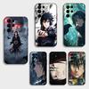 Coque de téléphone Anime T-Narutos U-Uchiha pour Samsung S26,S25,S24,S23,S22,S21,S20,S30,Ultra,Plus,Fe,Note,5G Coque Noire
