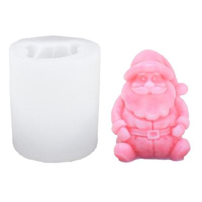 Santa Clause Candle Mold for DIY Candle Soap Plasters Chocolate Home Decor