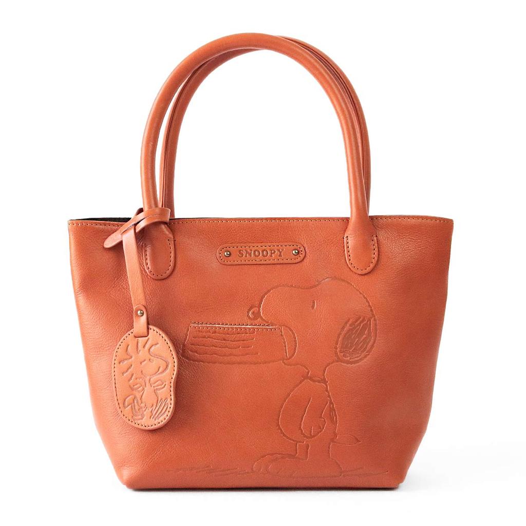 Handbag Tote Bag Genuine Leather 14015 [Peanuts] Women's (Friends)