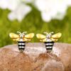 Entzückende Ohrstecker mit Bienenmotiv – perfektes Geburtstagsgeschenk für Frauen – süßer Ohrschmuck mit Tierdesign