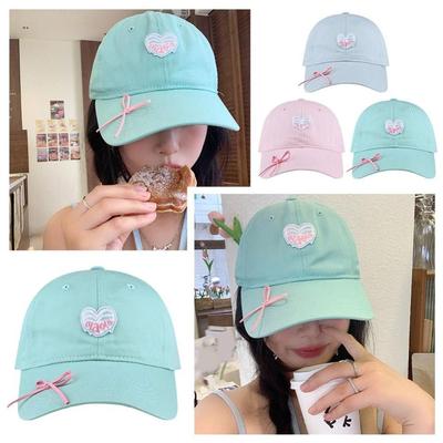 Embroidery Love Heart Baseball Cap Adjustable Sun Hat Fashion Hip Hop Bonnet  Summer Spring Autumn