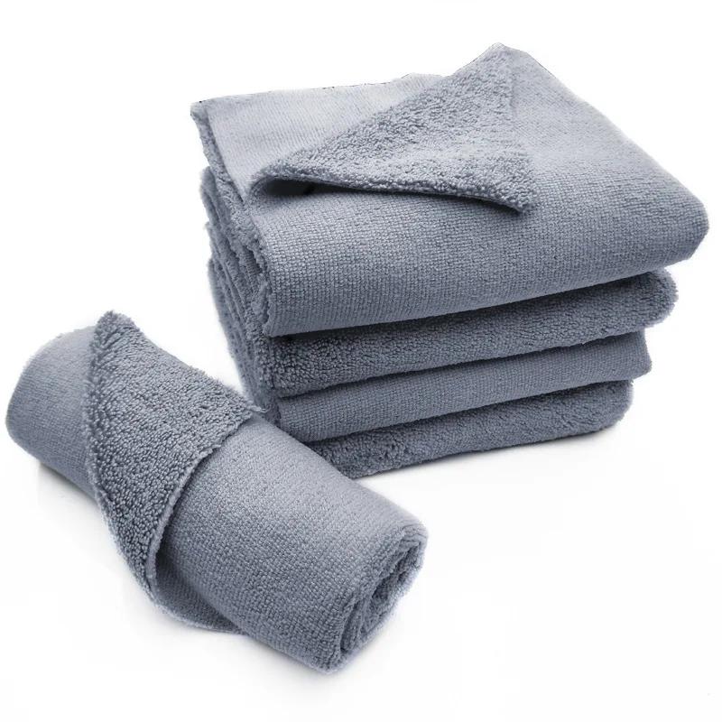 5Pcs Microfiber Cleaning Towel Thicken Soft Drying Cloth Car Body Washing Towels Super Absorbent Car Towel Clean Rags 30x40CM