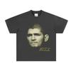 Khabib Nurmagomedov Iconic Portrait Signature T-Shirt Crew Neck Quick Dry Street Style Fight Training Street Hip Hop Top
