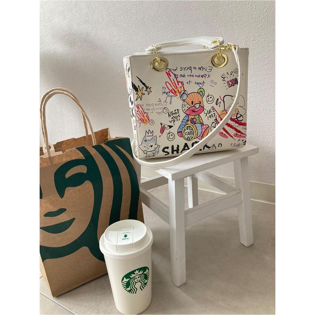 [DIVA Rose] Shoulder Bag, Women's Handbag, Small, Cute, 2-Way, Bear Design, Tote Bag, Self-Standing, Lightweight, Bear 2-Way Bag [Parallel Import]