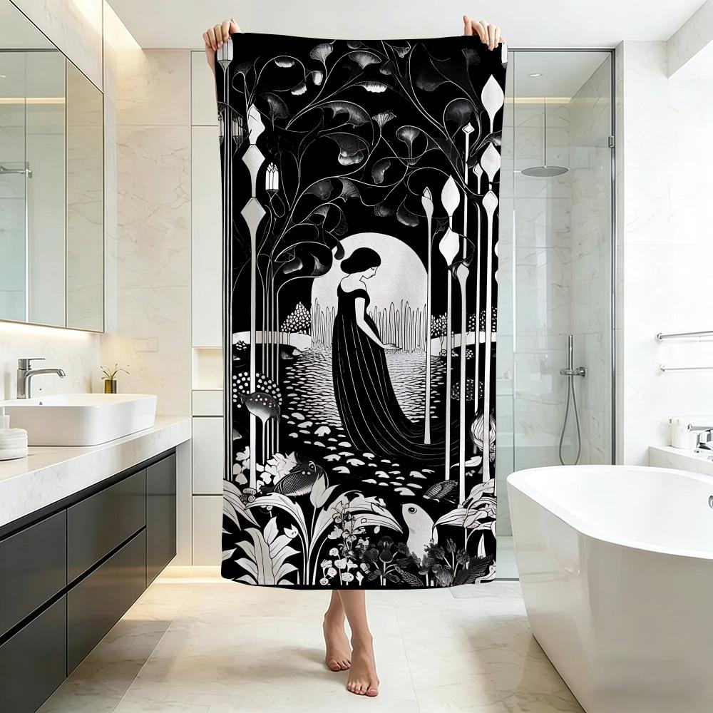Elegant A-Aubrey BeardsleyS Towel Five-Star Hotel Quality Eco-Friendly Ultra Soft Thick Towels & Beach Towels