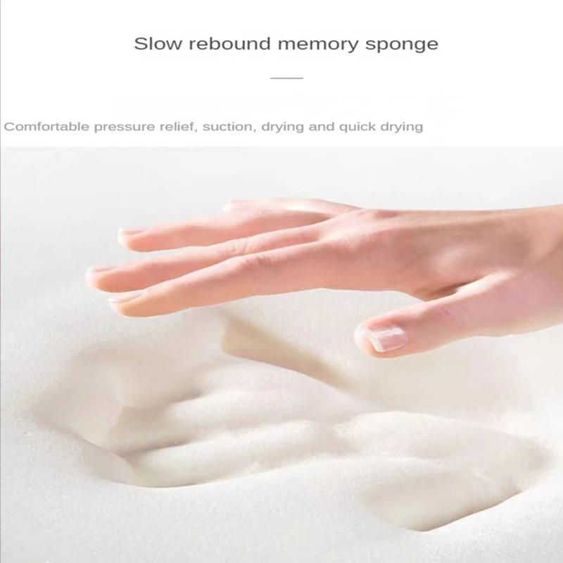 Water Absorbtion Anti Slip Bathroom Mat Thickened Bathroom Carpet Long Hair Carpet Machine Washable Durable Toilet Mat