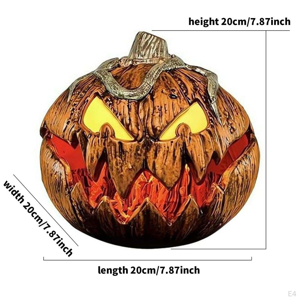 Halloween Pumpkin Decoration Yard Decor Lighted Funny Statue Handmade Scene Layout