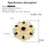 Gold Color Brooch Full Crystal Design Bride Wedding Party Jewelry Holidays Gift