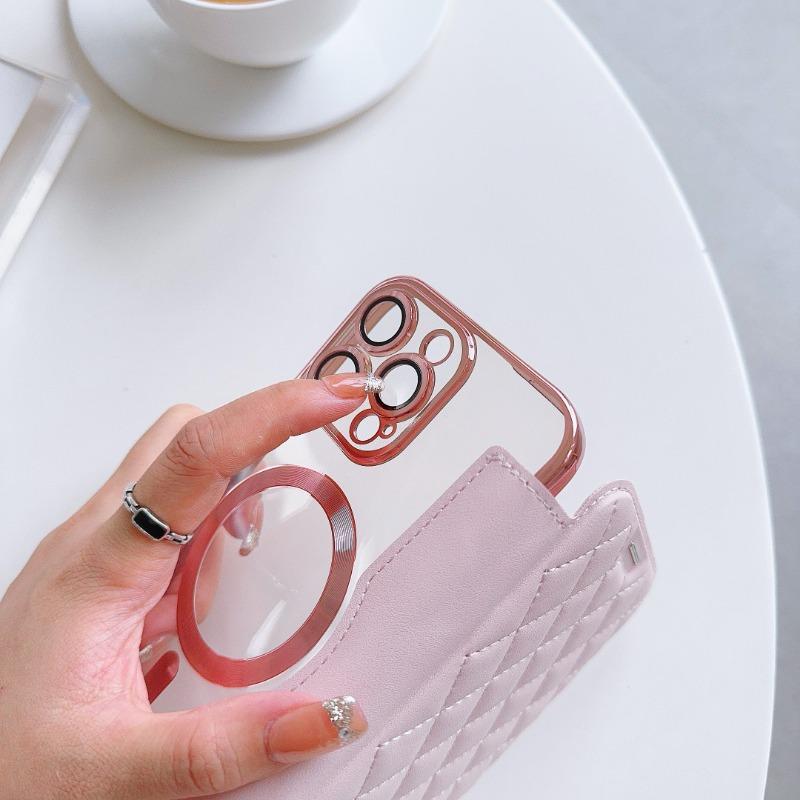 For Magsafe Card Holder Magnetic Wallet Leather PhoneCase for IPhone 16 15 14 13 12 11 Pro Max Plus Wireless Charging Book Cover