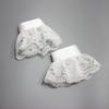 Jabot Collar Lace Wrist Cuffs Shirt Blouses Dress Removable Sleeves Ruffled Wrist Cuffs for Women Girl Photography