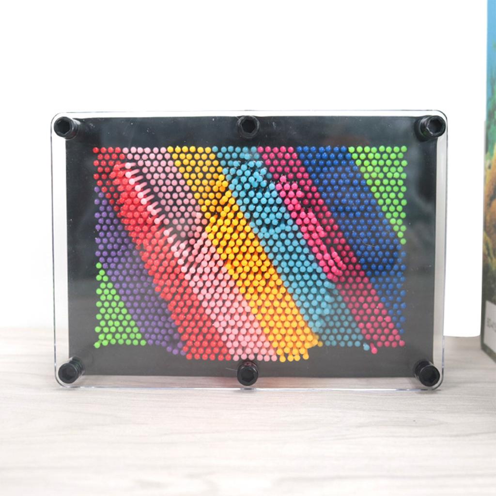 3D Pin Art Toy - Plastic Pin Board For Kids, 3D Pin Impressions Sculpture Needle Toys