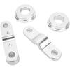 Tbest B-Serie Billet Schaltgestänge, Solides Schalthebelbuchsen-Kit, Vordere und Hintere Solide Schalthebelbuchsen-Kombinationskit CNC-Aluminium-Ersatz für B-Serie