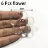 1/6Pcs Clear Soft Silicone Wall Protector Door Handle Bumper Self-adhesive Door Stopper Muffler Collision Cushion Protective Pad