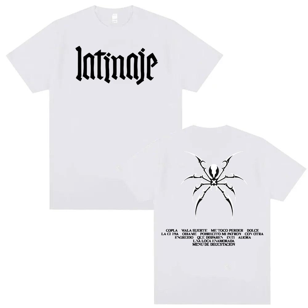 Singer CAZZU Latinaje Album Tour Tshirt Unisex Women Fashion Aesthetic Short Sleeve T Shirts Summer High Quality Tops Unisex