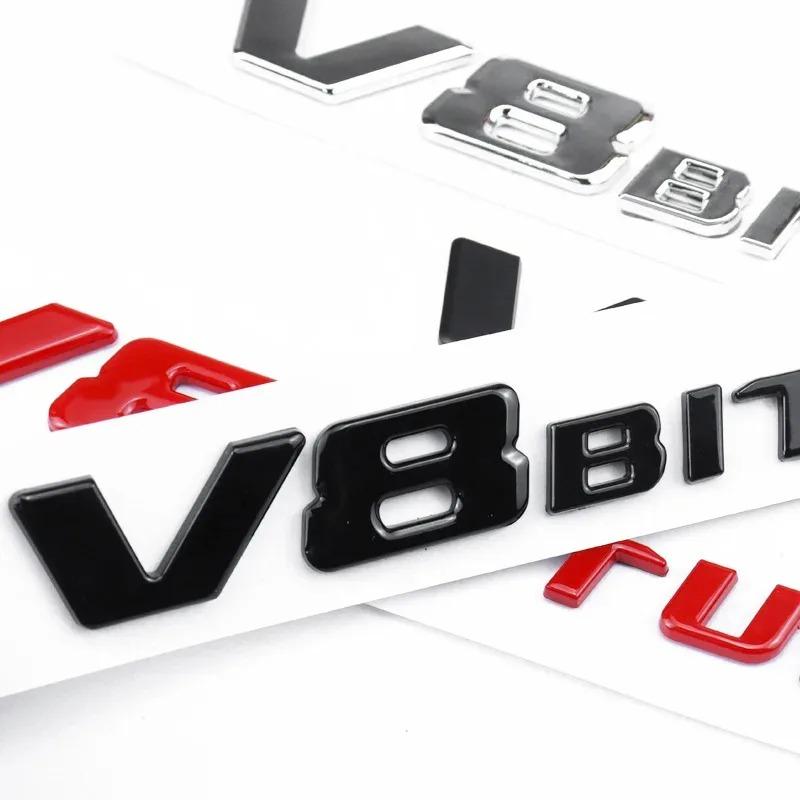 V8 BITURBO Letter 3D ABS Car Sticker for Mercedes Benz Twin Turbo Logo Fender Modification Label Decorative Decal AccessoriesRR1
