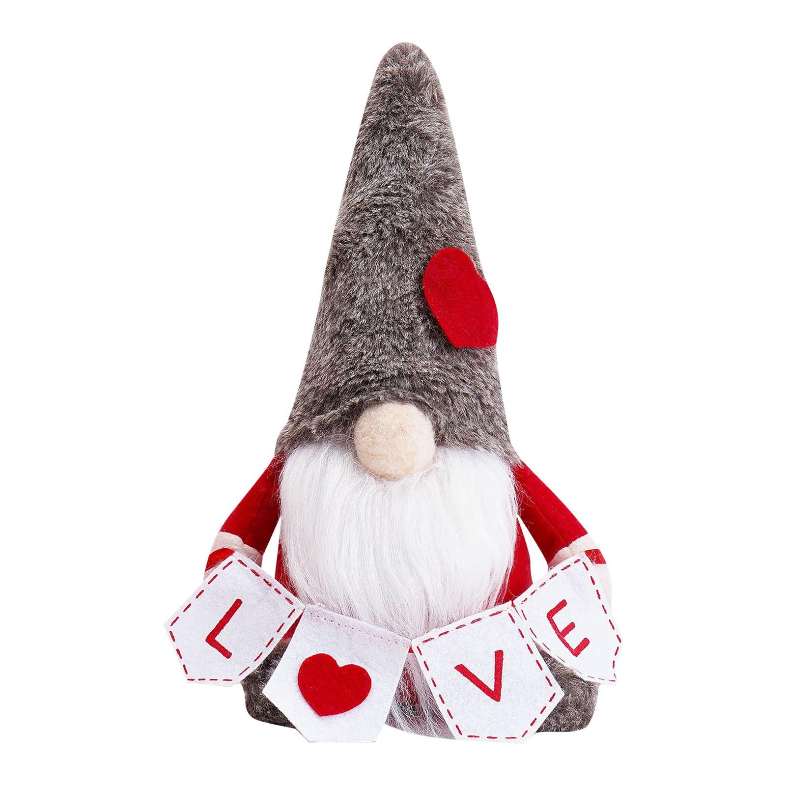 

Безликая кукла на День Святого Валентина, карликовая роза, любовь, гном, пара, милые украшения для кукол One Size