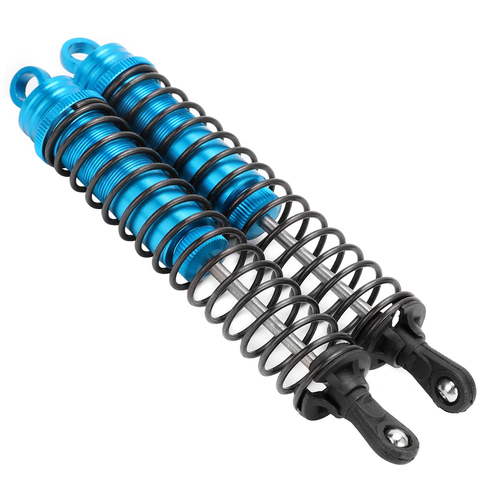 

2Pcs RC 144mm Oil Filled Adjustable Shock Absorber Damper for HSP HPI AXIAL 1 8 RC Car Blue синій