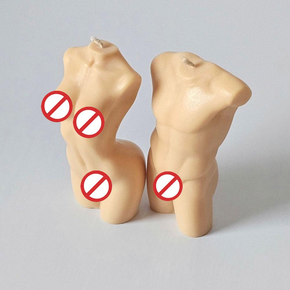 Woman Man Silicone Mold Scented Candle Making Home Decor Supplie Body Pillar Gypsum for Party Favors DIY Human Resin Sculptural Gifts