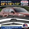 Set Of 3 Premium Windshield Wiper Blades 26"&16&13" For Hyundai Tucson 2015-2020