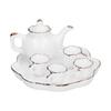 1:12   Tea Set Miniature Tea Cup Teapot Tray Decoration Kitchen Accessories