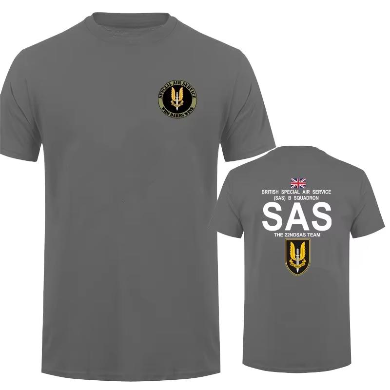Military SAS Sniper Men T Shirt Army Tshirt for Man Special Military Operations Short Sleeve Cotton Man Summer Tee