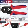 HSC8 6-4A European Ratchet Crimping Pliers Set with Manual for Labor-Saving Cold Crimping