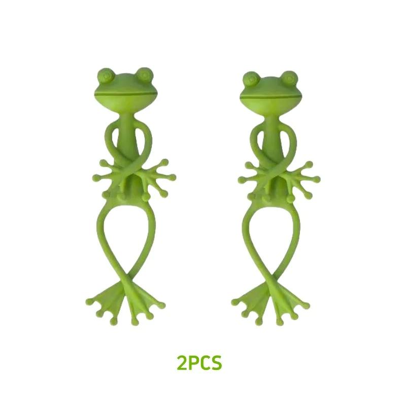 

Plant Stand Frog Shaped Reusable Cable Wire Tie Cute Stable Support For Small Potted Plants Adjustable Flexible Clip For Stem