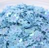 10MM Iridescent Five-Petal Flower Sequins for Nail Art, Glitter, Dance Costumes, and Crystal Slime Filler.
