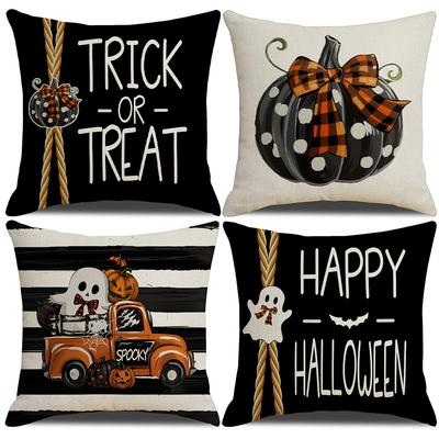 Nowa Poszewka na Poduszkę Halloween Czarna Dynia Duch Horror Samochód Impreza Poduszka Sofa Poszewka na Poduszkę