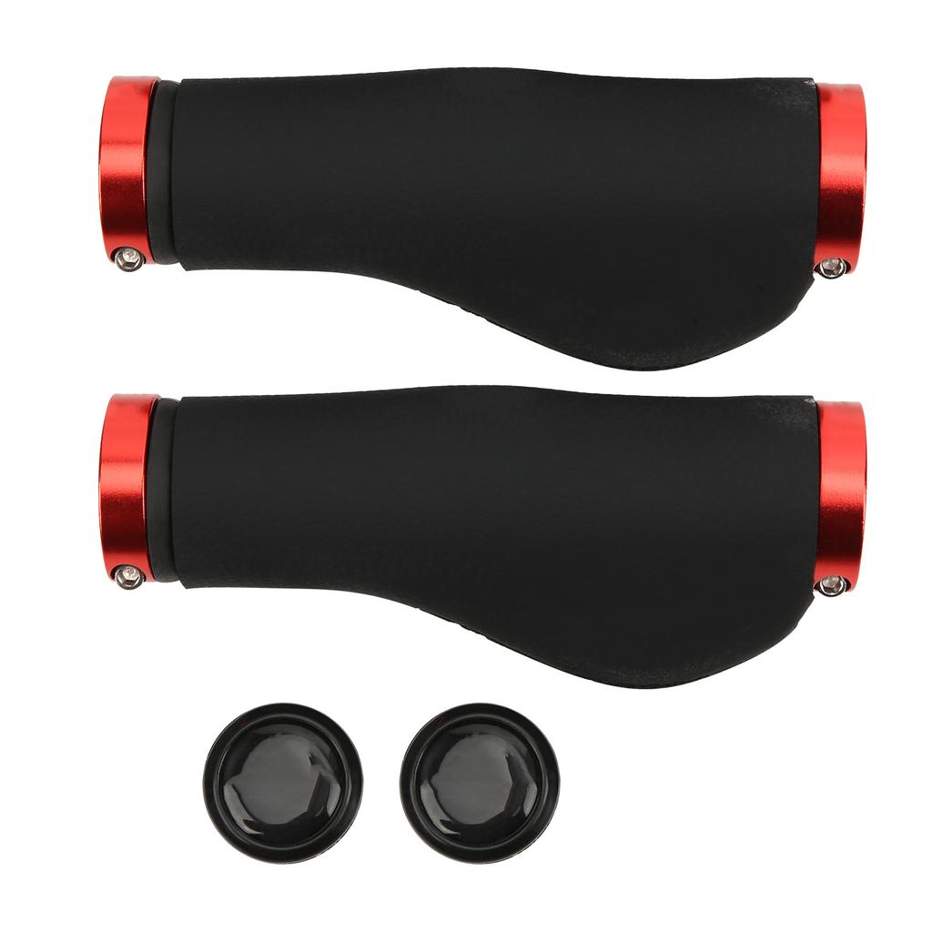 GUB608 Mountain Bike Handlebar Bicycle Grips Holding Bar AntiSlip Cover with Lock(Red Ring )