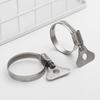 201 Stainless Steel Worm Gear Hose Clamp Adjustable 10-60mm Key Clamp Hose Clip For Water Pipe Plumbing Automotive Mechanical