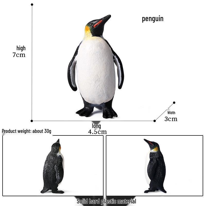 Realistic Polar Animal Toy Set: Polar Bear, Ferret, Reindeer, Seal, Orca, Arctic Hare, Walrus Figurines.
