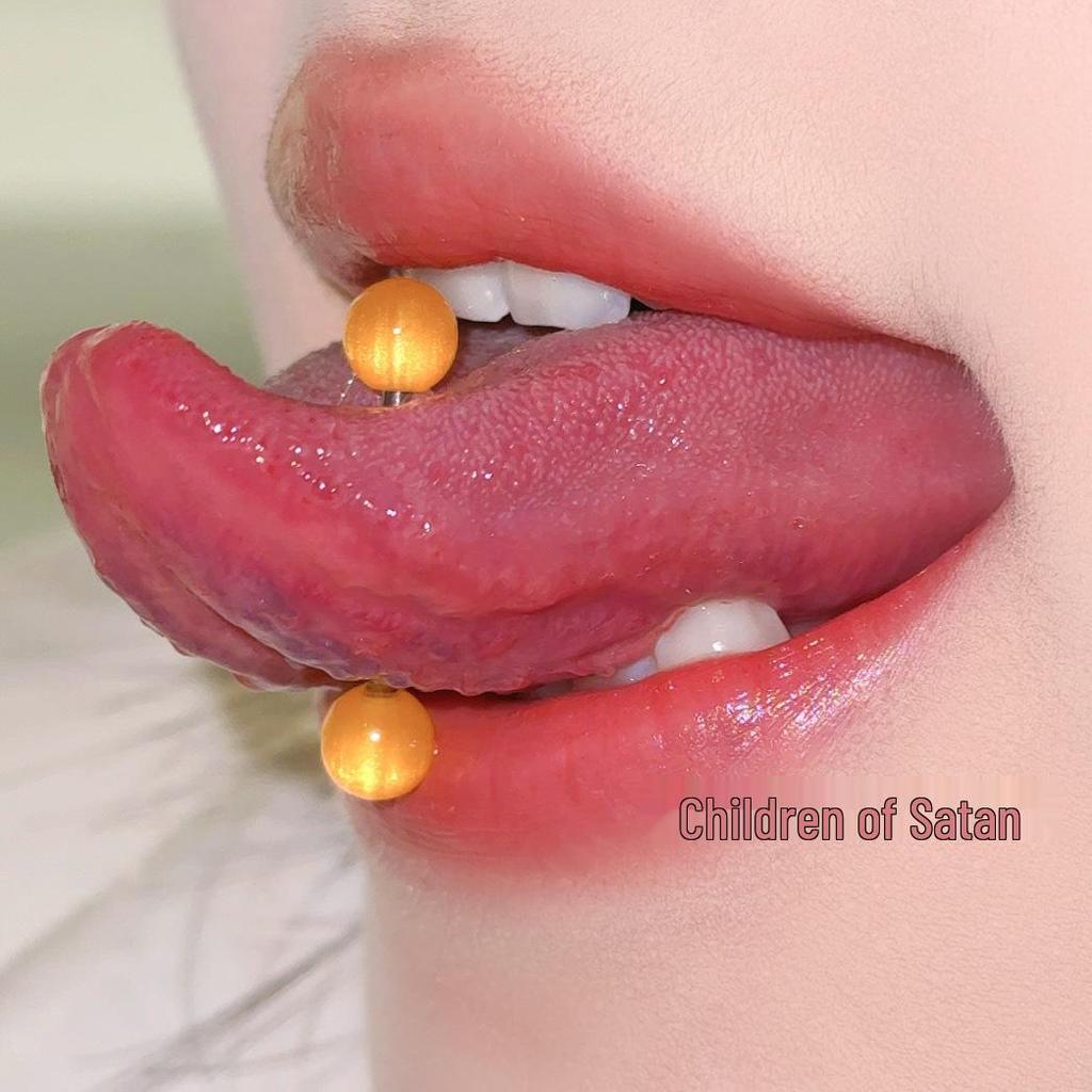 Satan's Child: Stylish & Comfy Tongue Ring - Hot & Flashy Ins Style