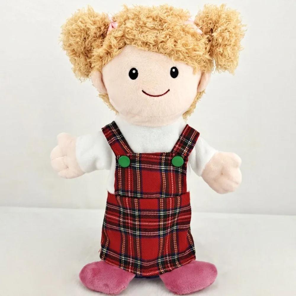 Profession Puppet Cartoon Professional Series Plush Toy Job Doctor Teacher Worker Famer Police Cosplay Kindgarten Role Play Gift